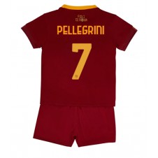 AS Roma Lorenzo Pellegrini #7 Hjemmedraktsett Barn 2022-23 Kortermet (+ korte bukser)
